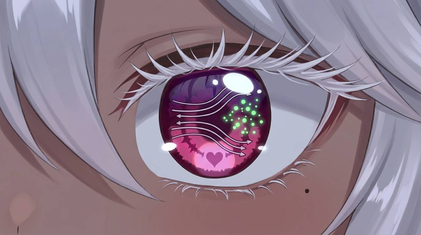 夜の潮通しの良いポイント（突き出た磯）の先端で、アジングをしながら潮目を見極めるエルフの女の子。