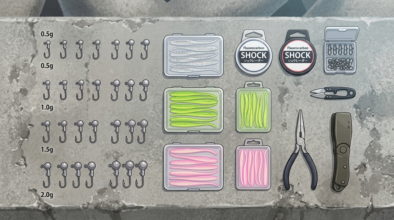 アジングのランガンで絶対に持ち歩くべき必須アイテムと釣り具の厳選リスト