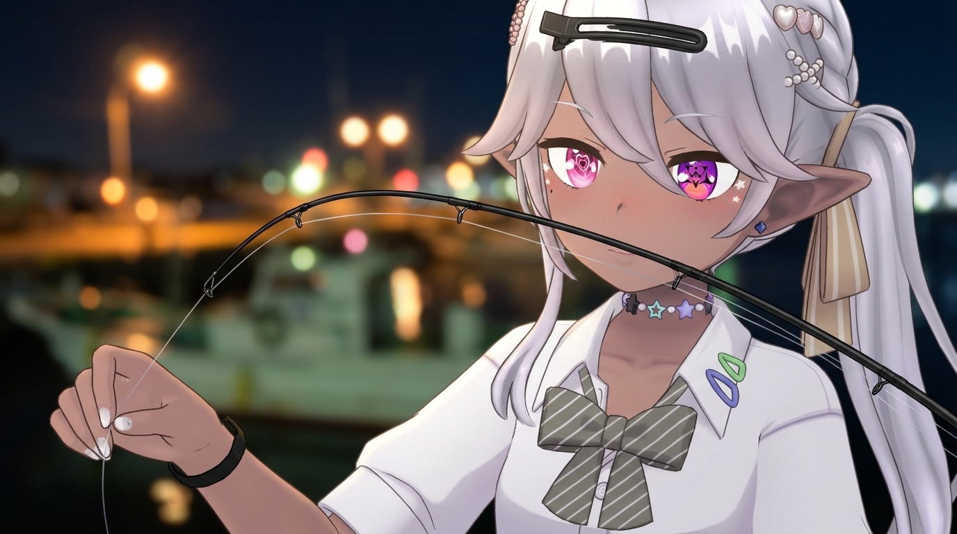 ゼロテンションの微細なアタリを捉える高感度なアジングロッドのティップと極細ライン