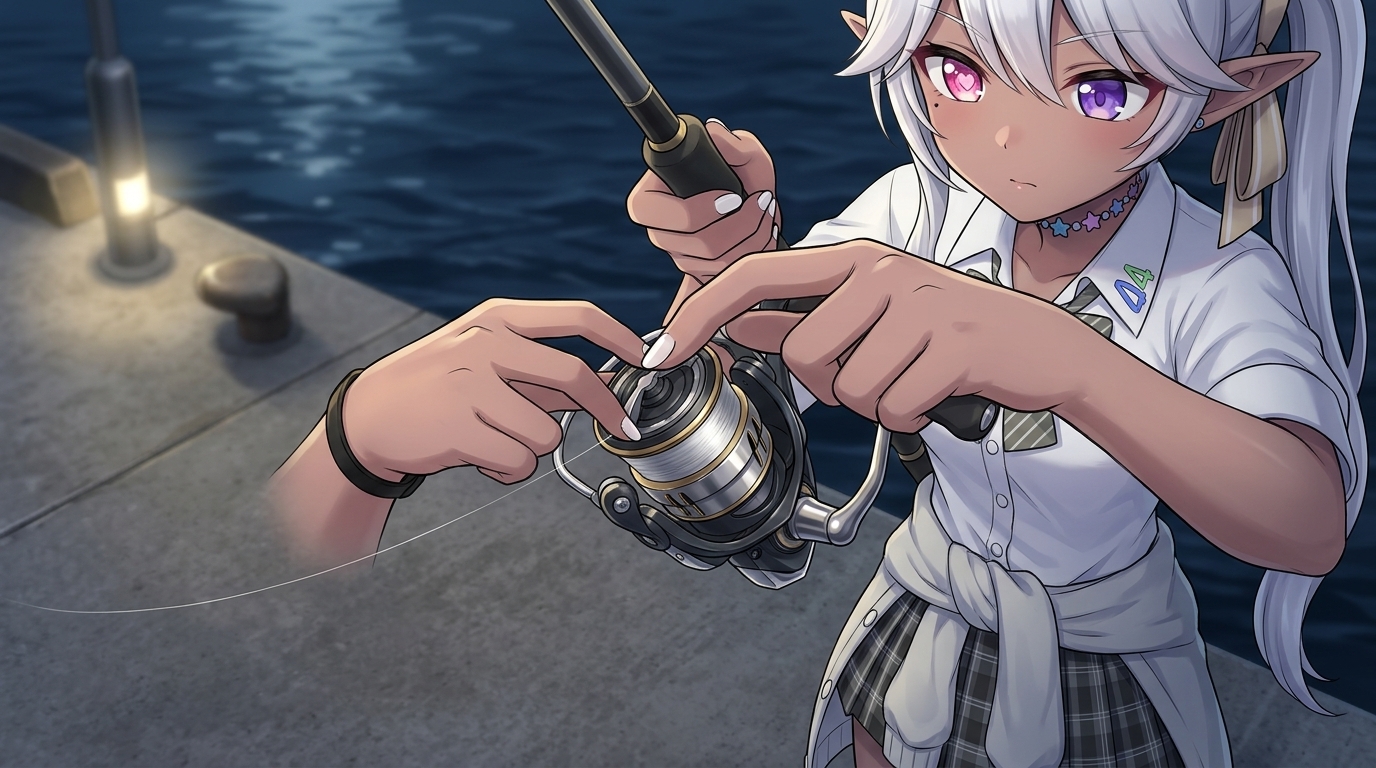 豆アジの口切れとバラシを防ぐためのスピニングリールのドラグ調整テクニック